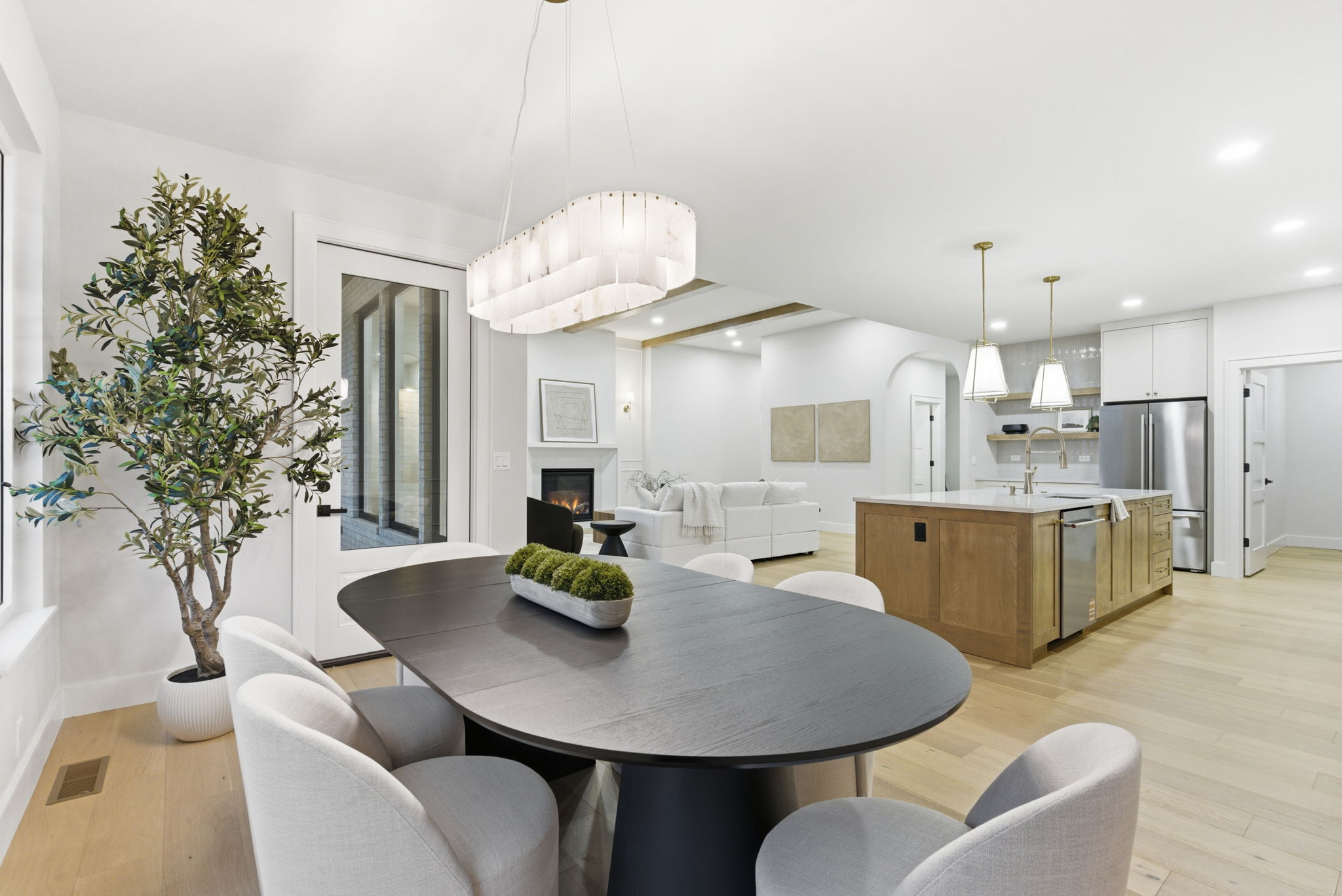 Staged dining room for MLS photos — Springfield area listing